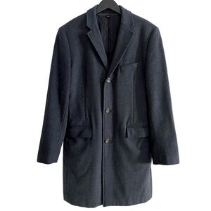 J Crew Ludlow Wool Cashmere Coat, Heather Blue, Thinsulate Lined, 39R